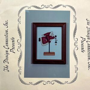 The Design Connection Primitive Santa Clouse Counted Cross Stitch Kit Vtg 90s